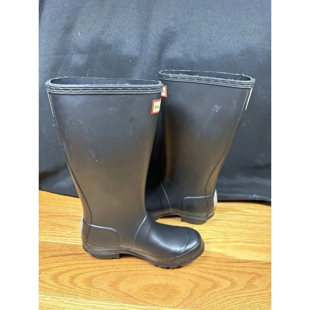 Hunter Kids 3G 2B Original Tall Matte Balck Waterproof Rain Boots